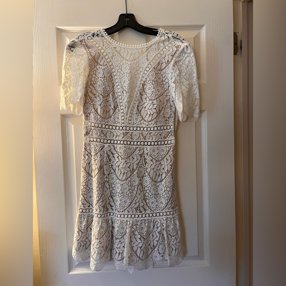 Saylor Lace Mini Dress Size S